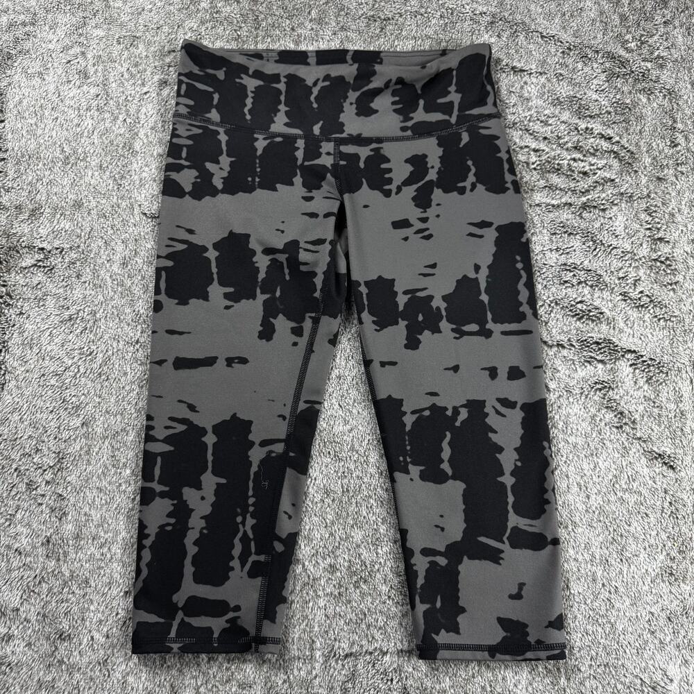 Alo Yoga Airbrush Capri Leggings Women's XS Black & Gray